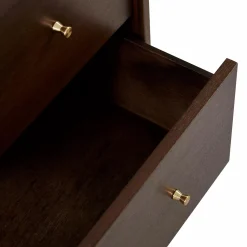 Marvin - Natural Wood Nightstand with 2 Drawers