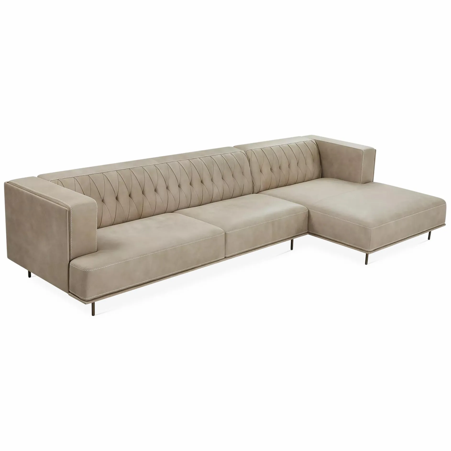 McQueen - Leather Sectional Sofa by Gamma