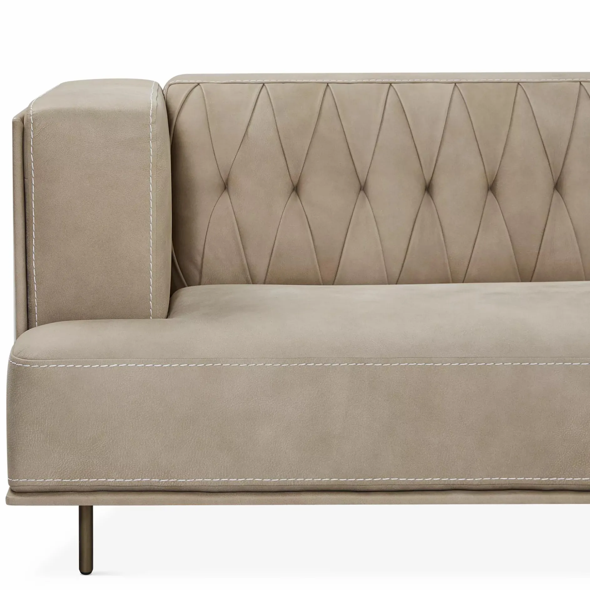 McQueen - Leather Sectional Sofa by Gamma