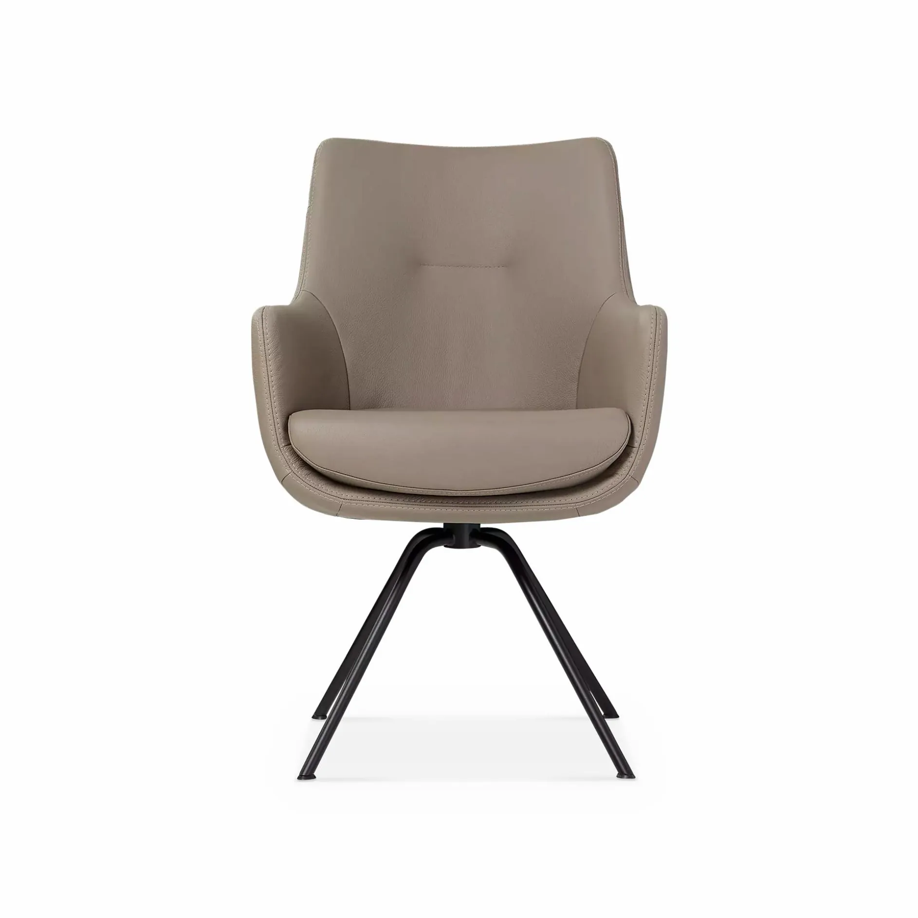 Miami - Leather Swivel Armchair by Géalux