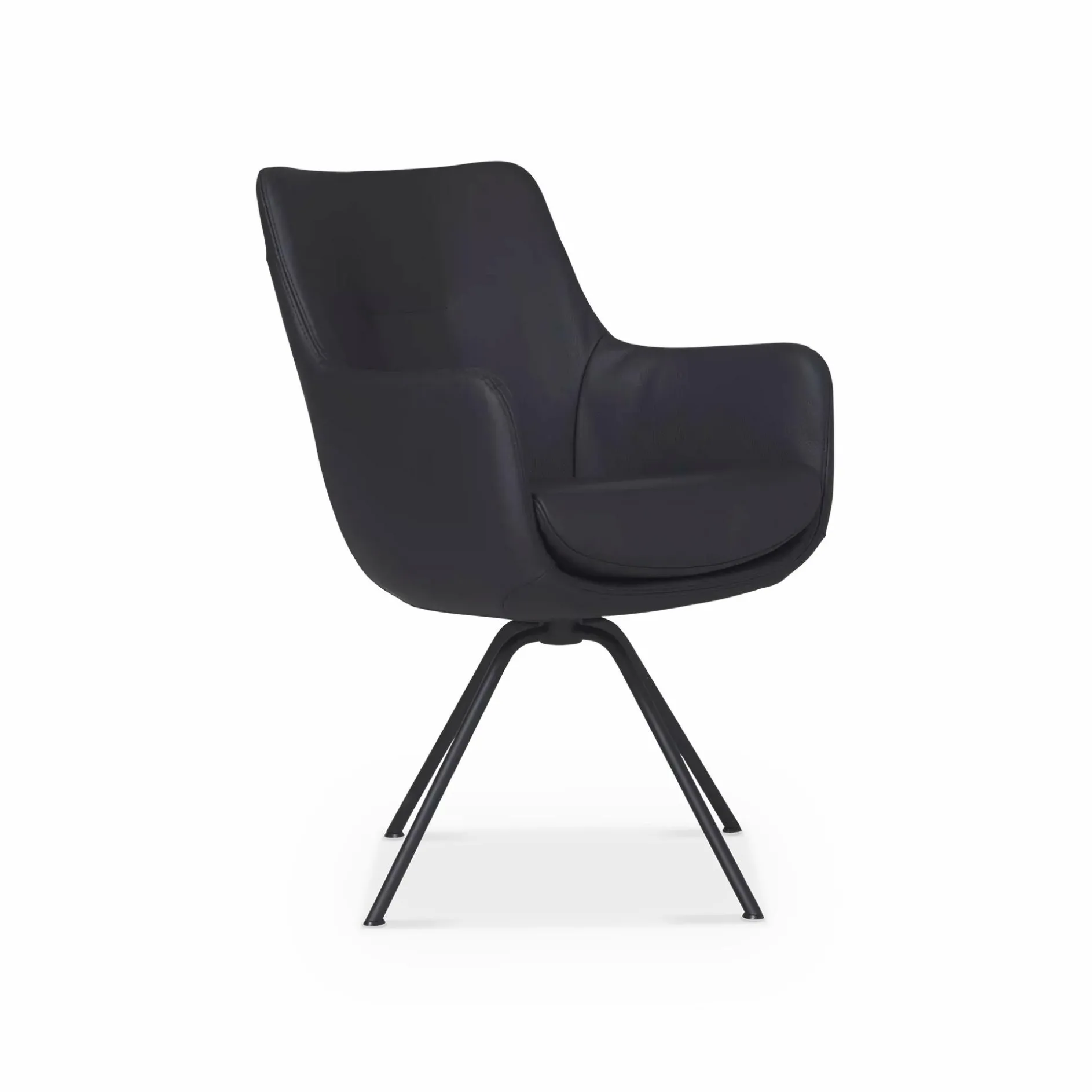 Miami - Leather Swivel Armchair by Géalux
