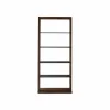 Miami - Solid Wood and Glass Leaning Shelving Unit by Verbois