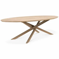 Mikado - Oval Oak Dining Table by Ethnicraft