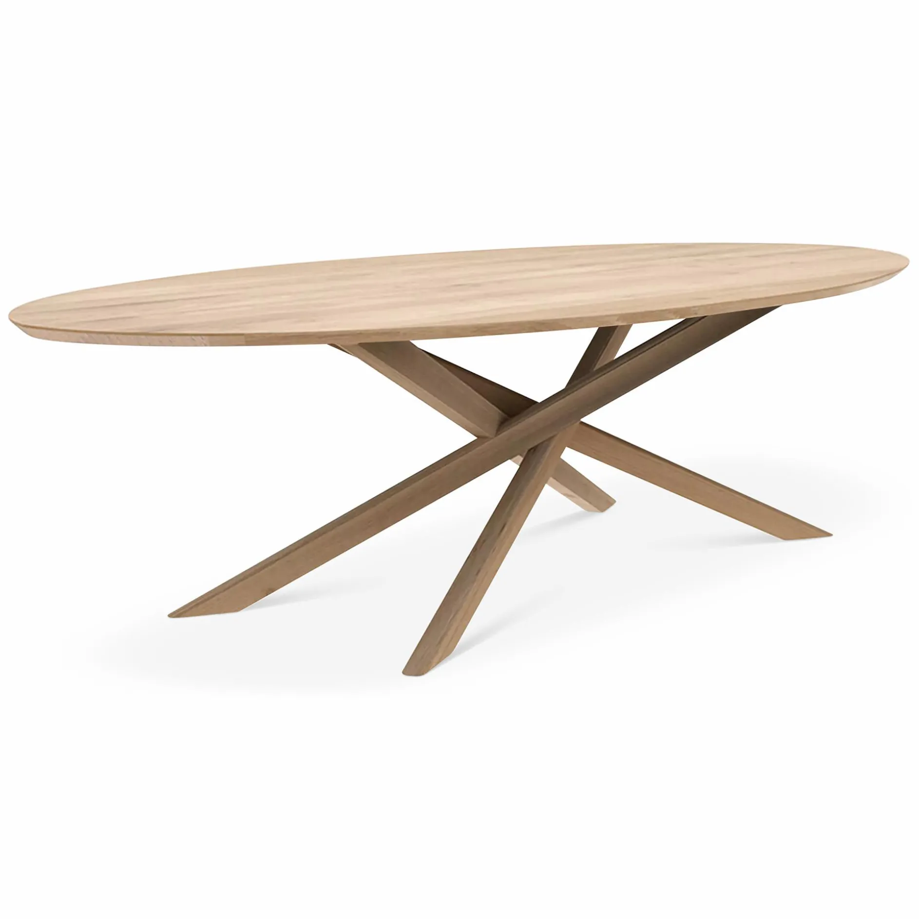 Mikado - Oval Oak Dining Table by Ethnicraft