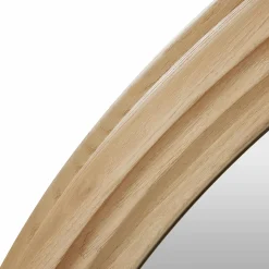 Molina - Round Mirror with Oak Frame