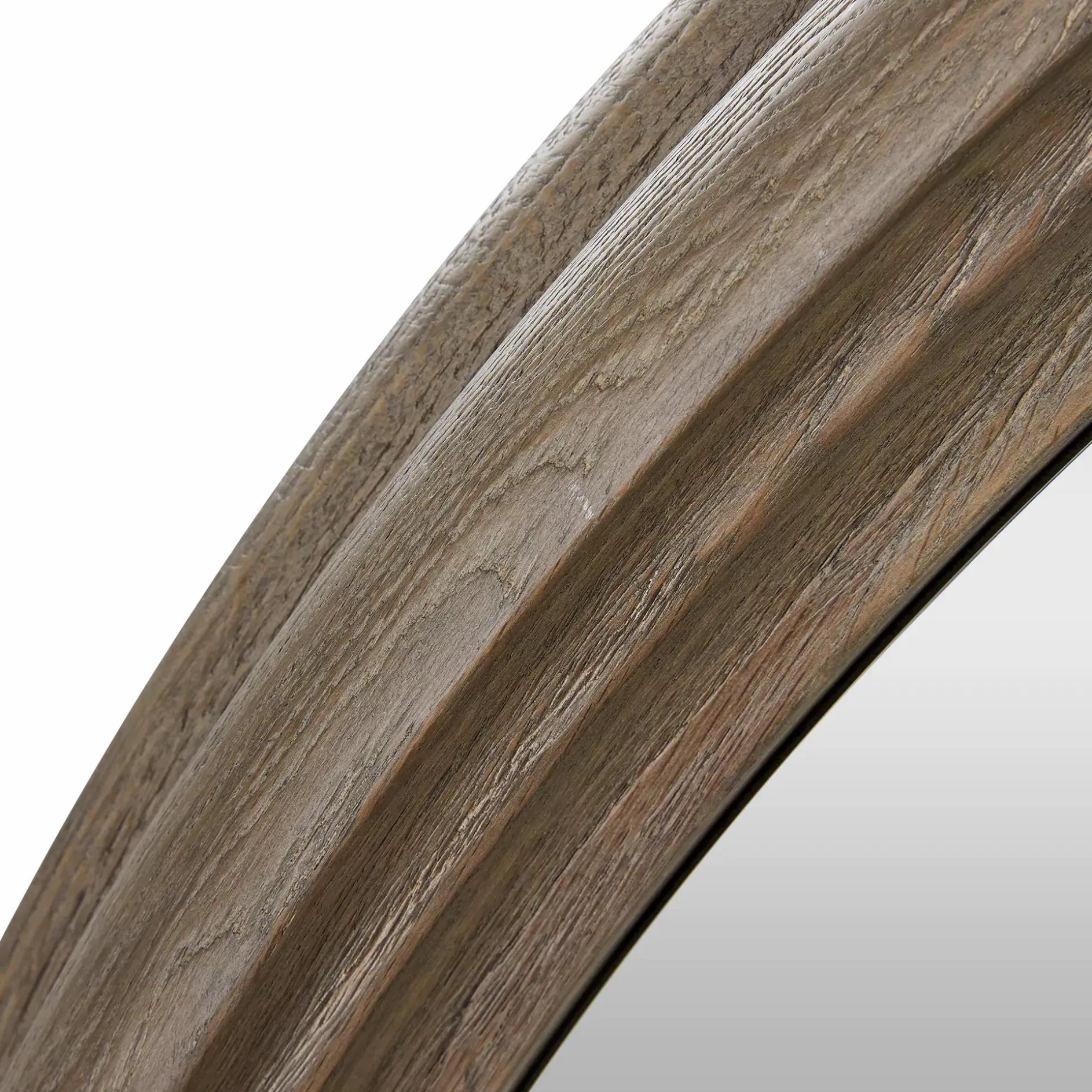Molina - Round Mirror with Oak Frame
