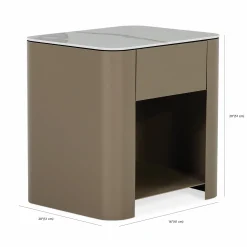 Mushroom - Nightstand with Ceramic Top