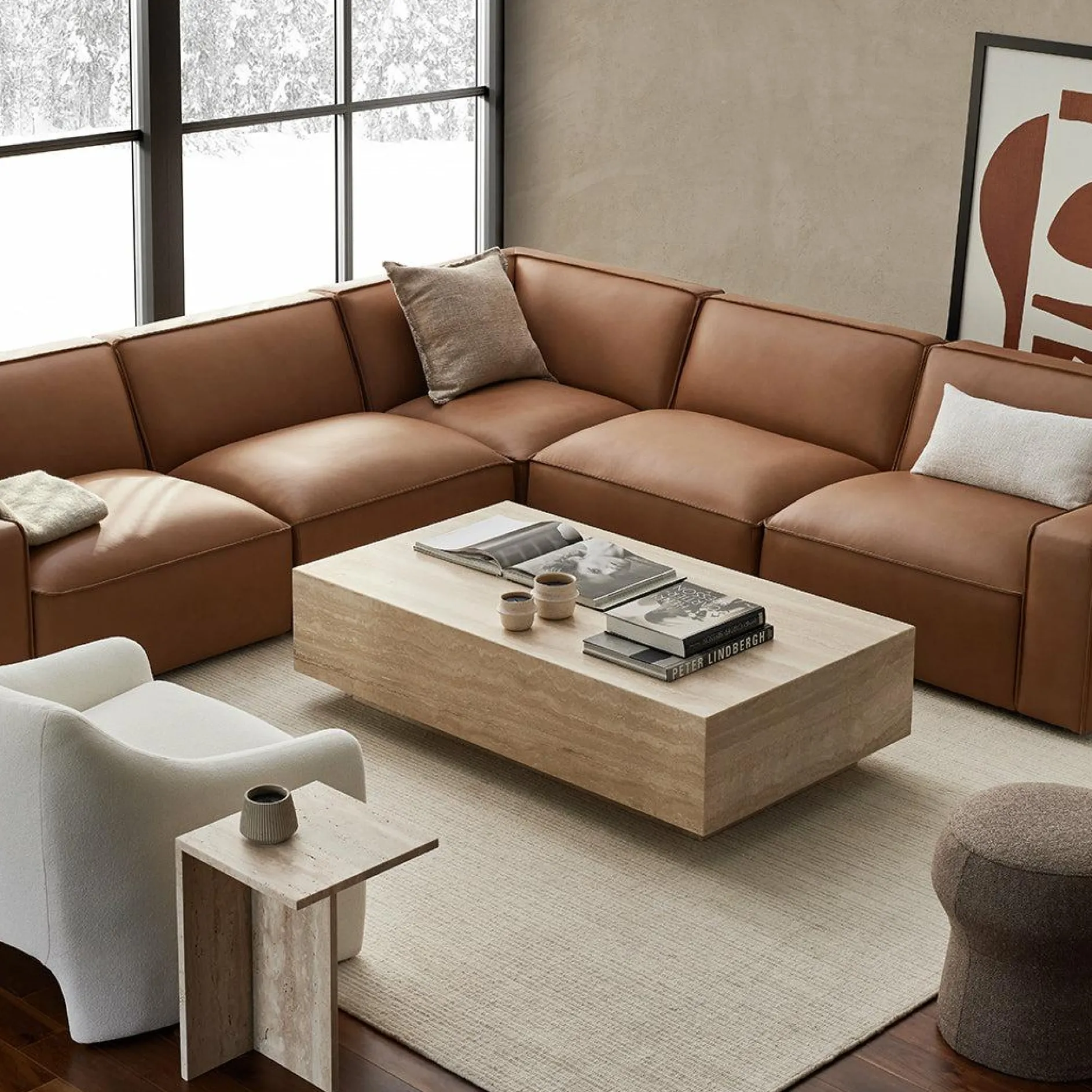Namur - Modular Sofa in Leather