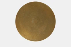 Nero - Round Brass Side Table