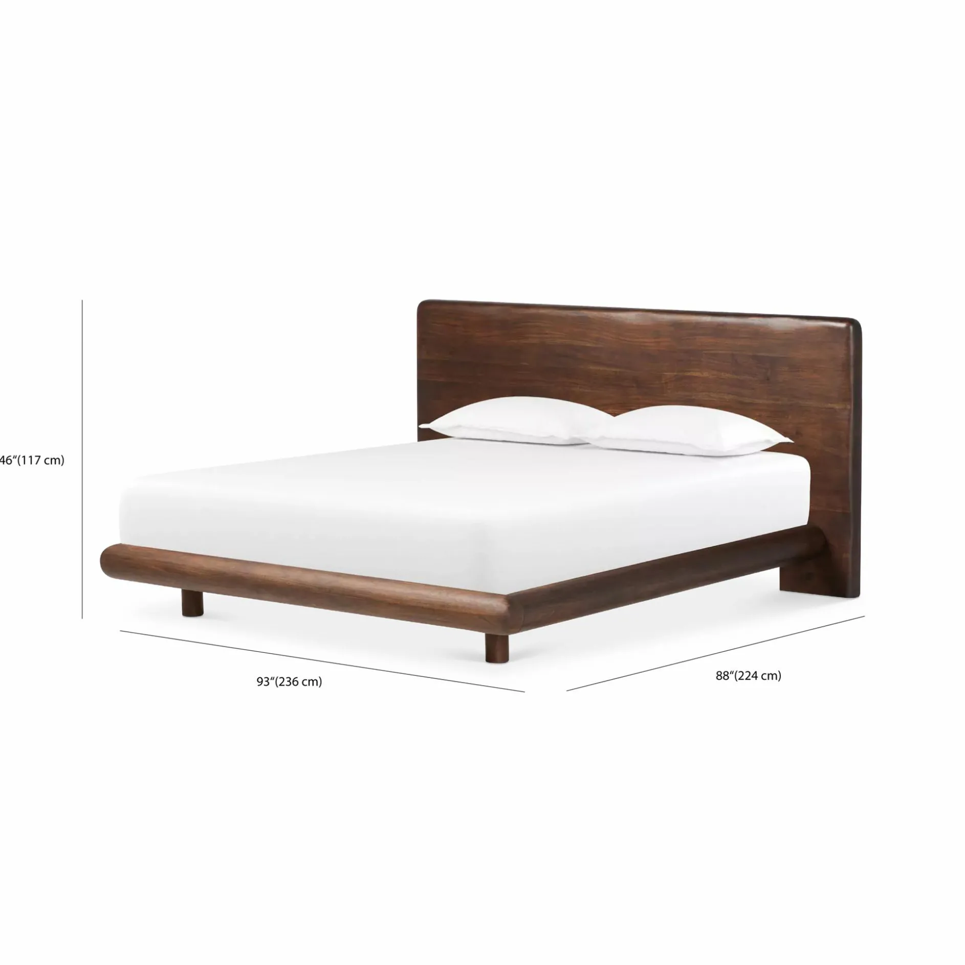Nigel - Solid Acacia Wood Bed by Four Hands