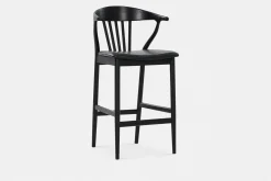 Nordic - Oak and Natural Fabric Stool