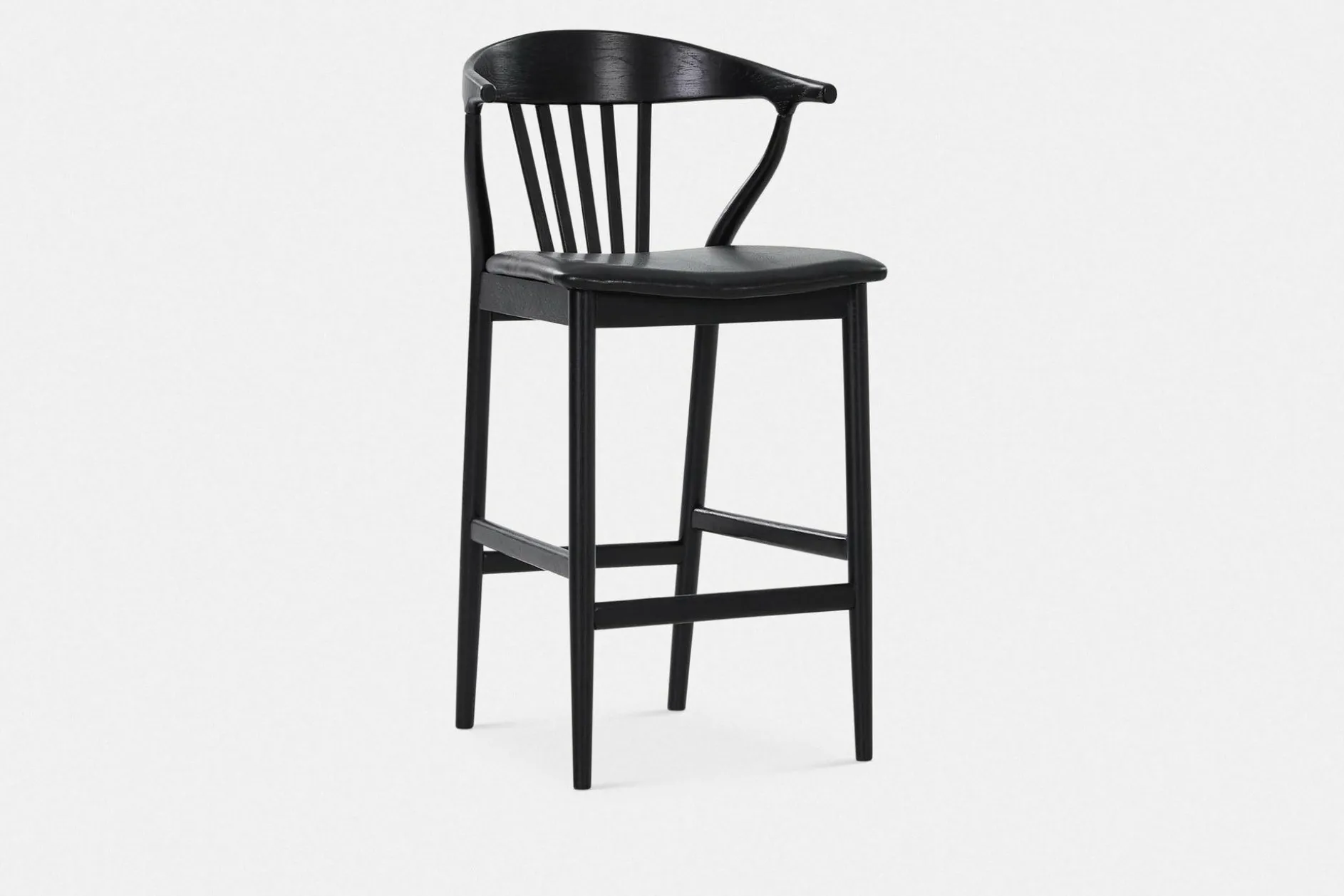 Nordic - Oak and Natural Fabric Stool