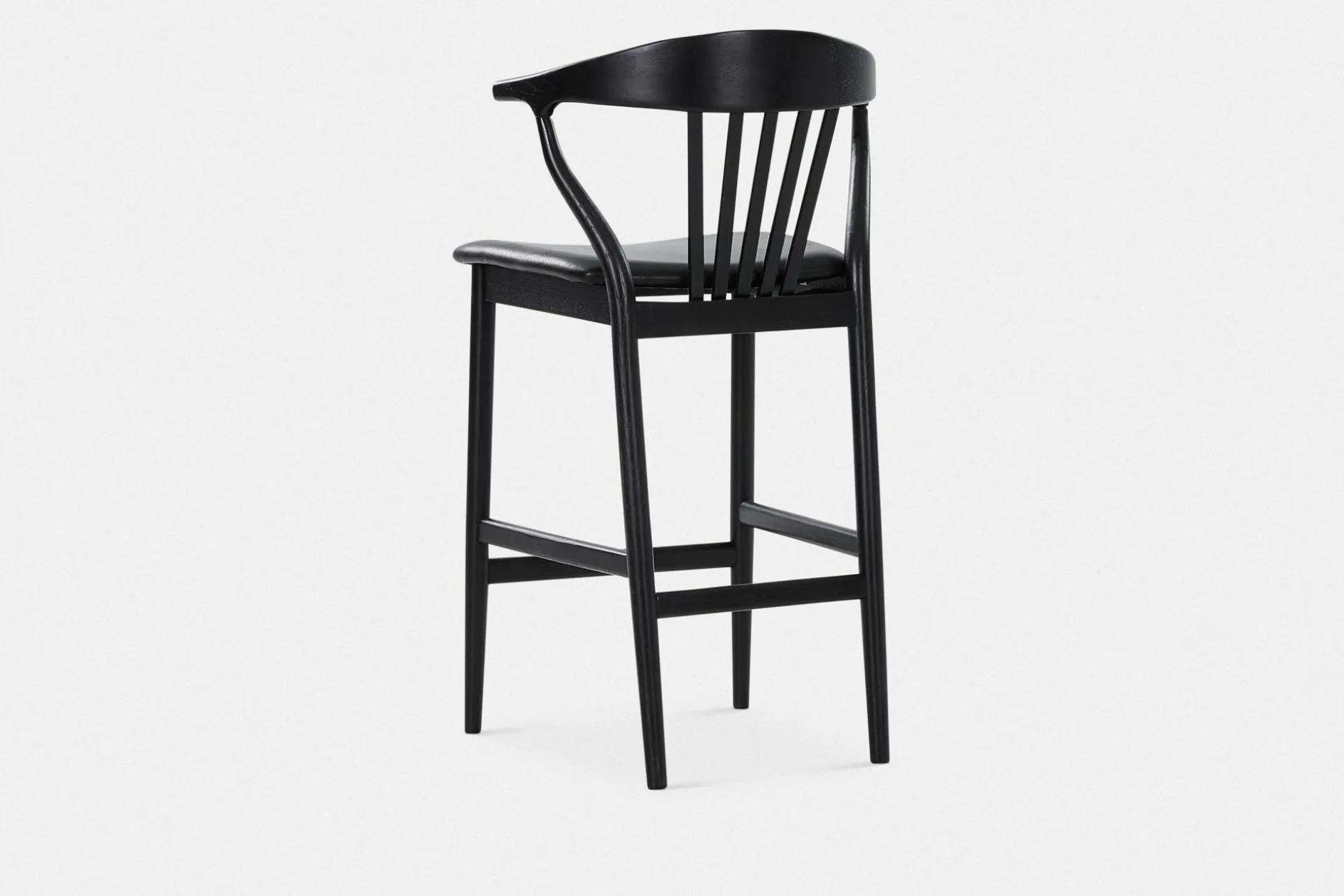 Nordic - Oak and Natural Fabric Stool