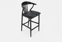 Nordic - Oak and Natural Fabric Stool