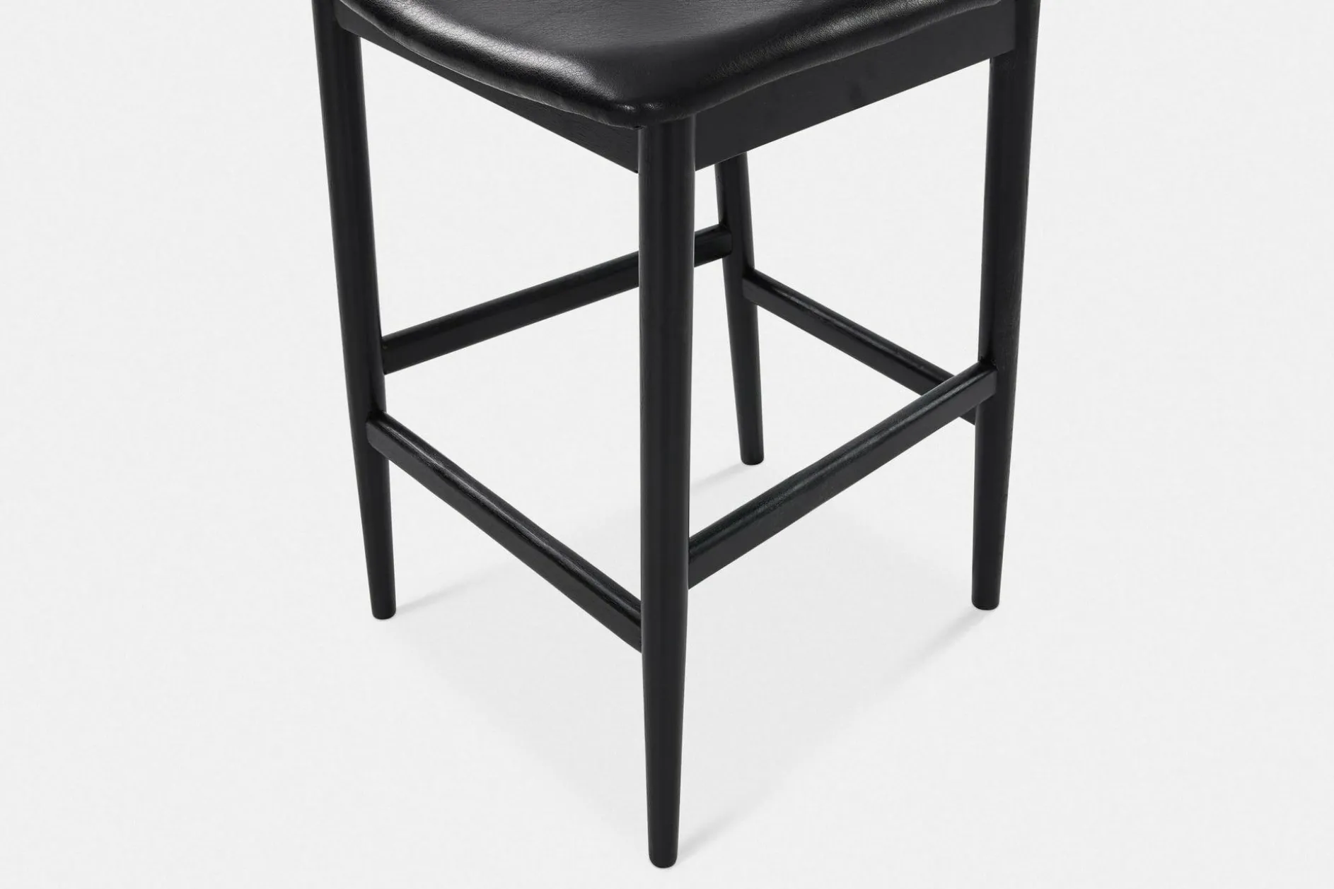 Nordic - Oak and Natural Fabric Stool