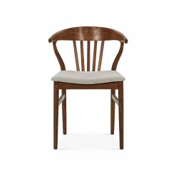 Nordic - Oak and Natural Fabric Chair