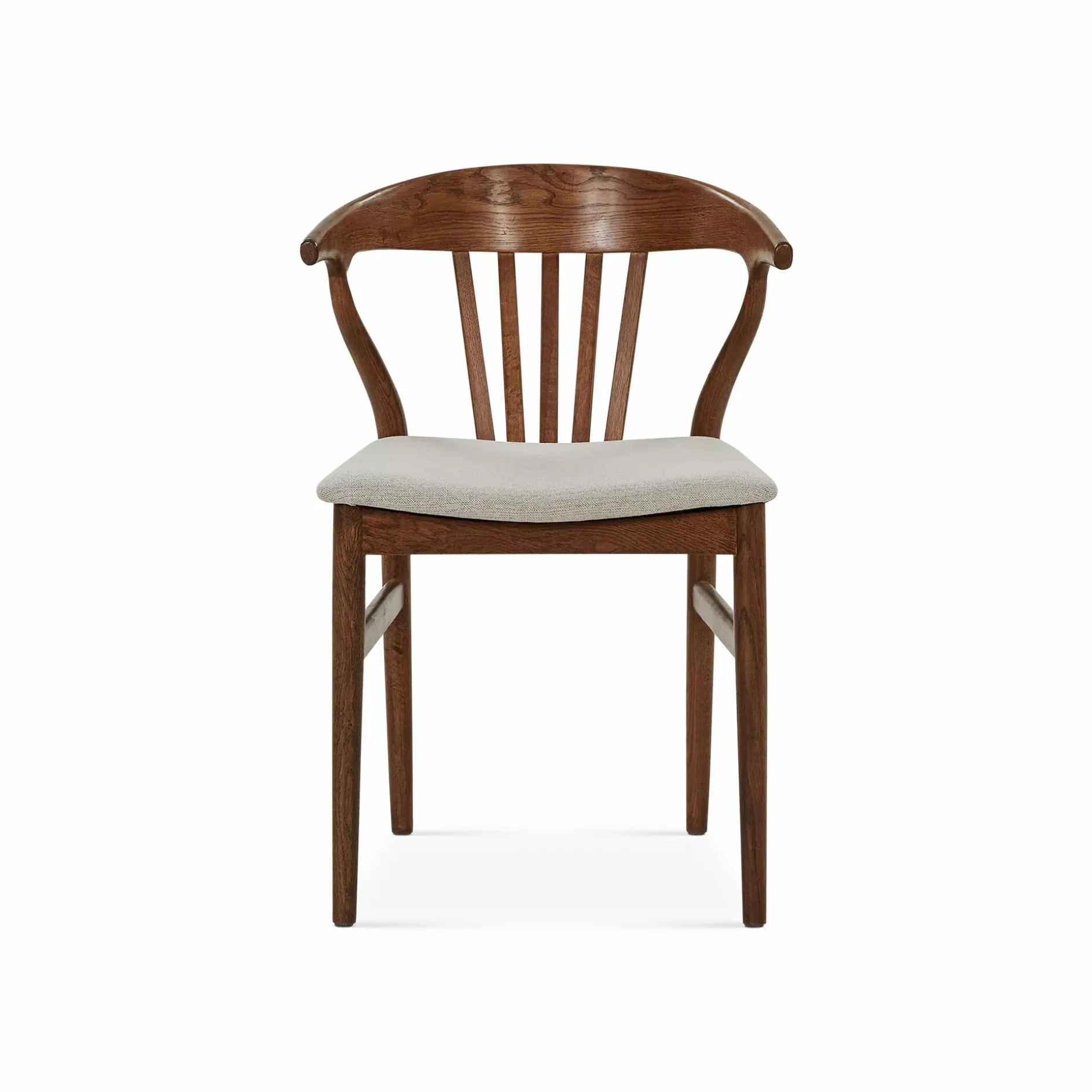 Nordic - Oak and Natural Fabric Chair