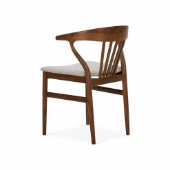 Nordic - Oak and Natural Fabric Chair
