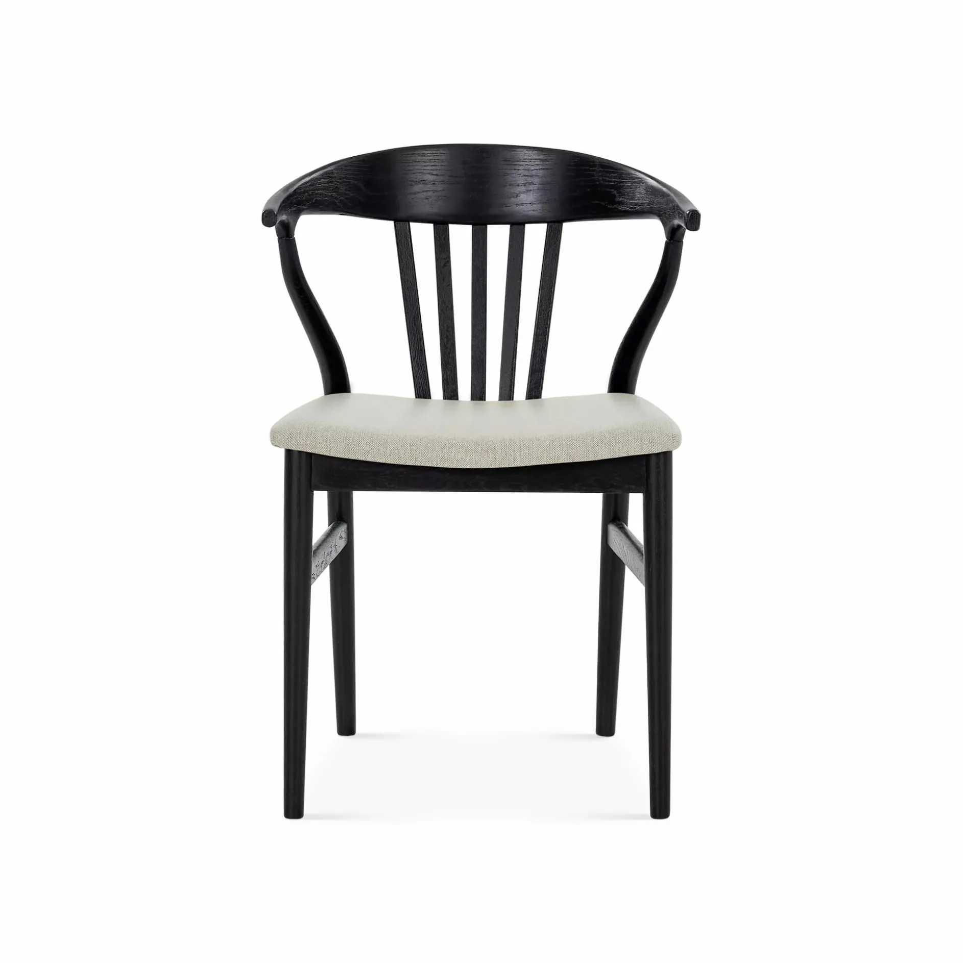 Nordic - Oak and Natural Fabric Chair
