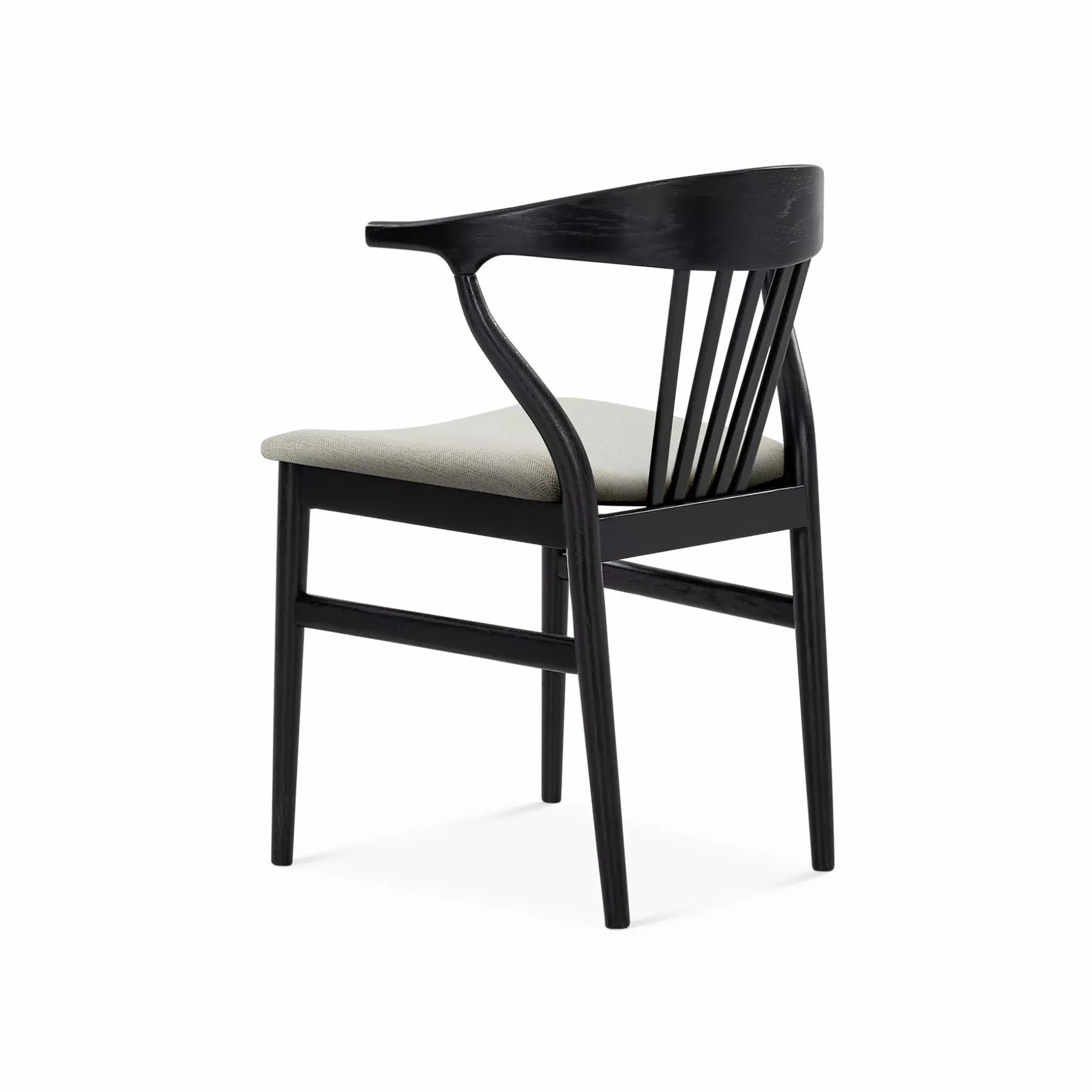 Nordic - Oak and Natural Fabric Chair