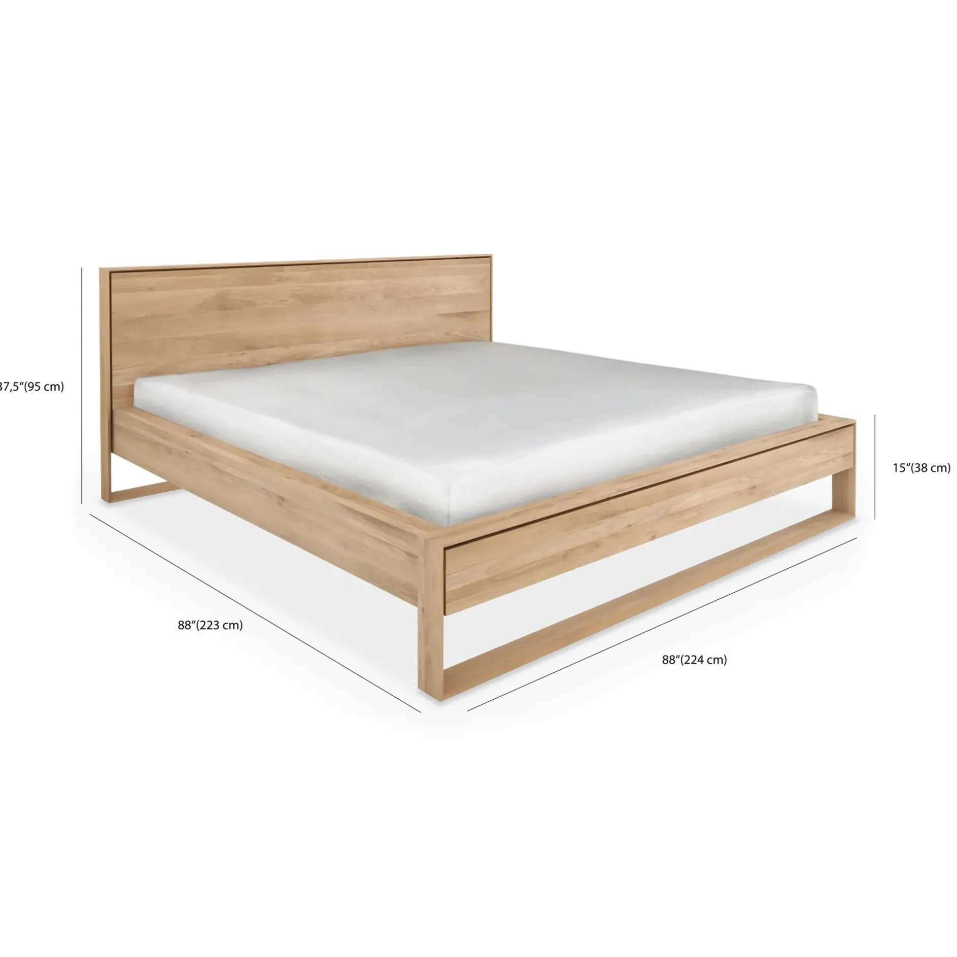 Nordic - Solid Oak Bed by Ethnicraft