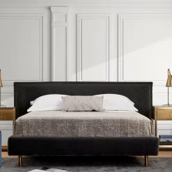 Norfolk - Bed with Quilted Upholstery by Furninova
