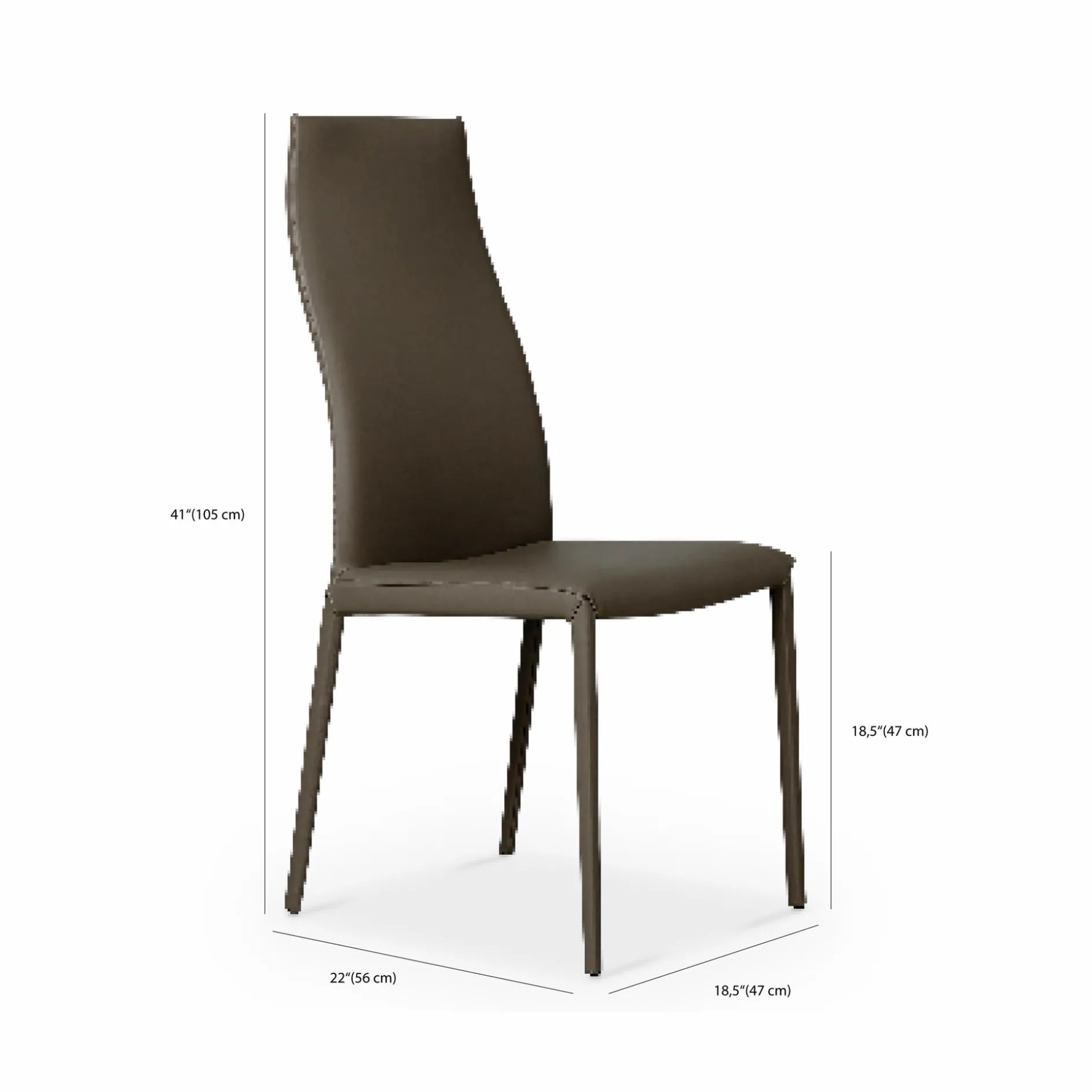 Norma - High Back Dining Chair by Cattelan Italia