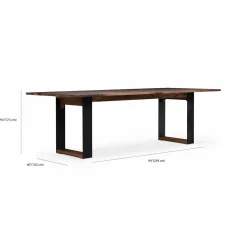 Odin - Walnut Wood Dining Table by Verbois