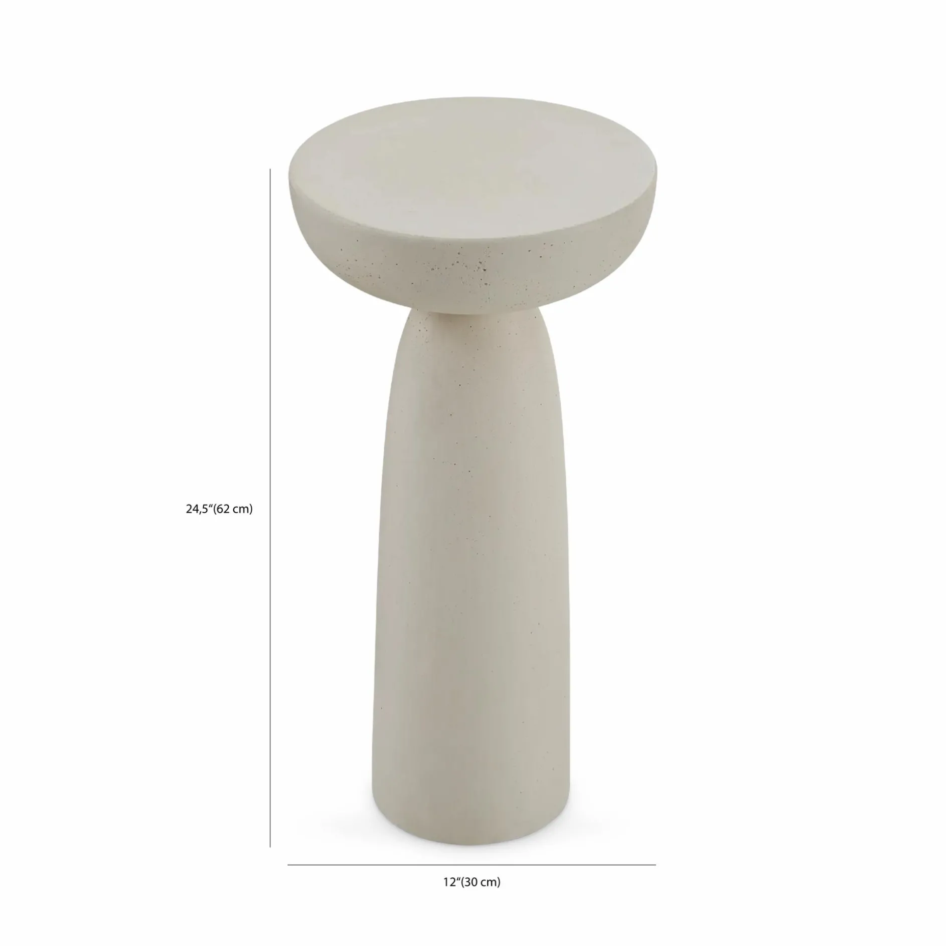 Olo - Polished Concrete Side Table