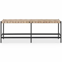 Omari - Leather Bench