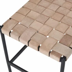 Omari - Leather Bench