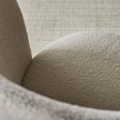 Orbit - Bouclé Fabric Upholstered Dining Chair