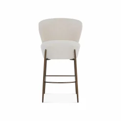 Orbit - Bouclé Fabric Upholstered Stool