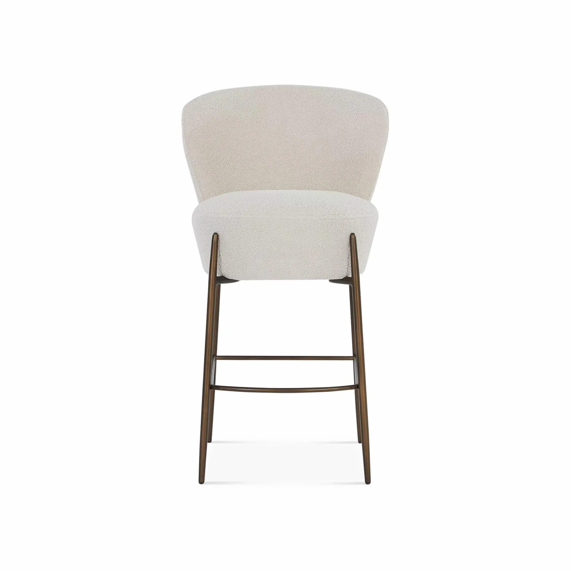 Orbit - Bouclé Fabric Upholstered Stool