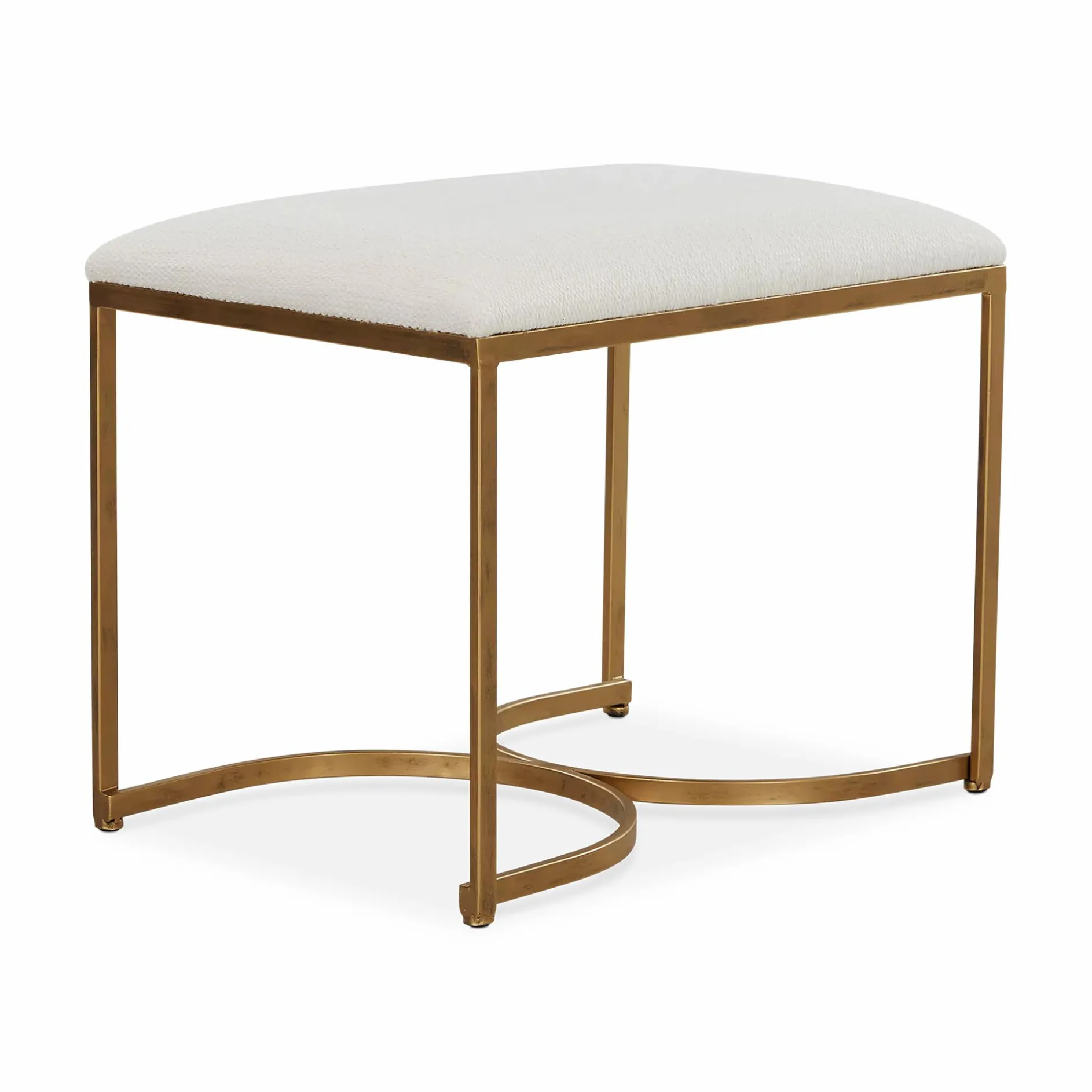 Paris - Brass Accent Bench
