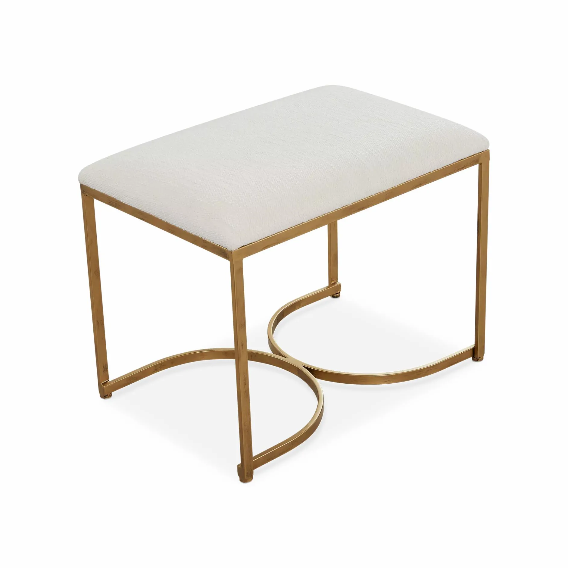 Paris - Brass Accent Bench