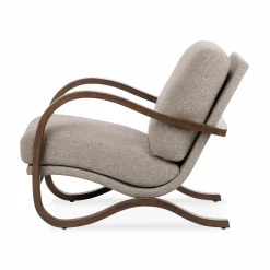 Paxon - Wood Veneer and Fabric Armchair by Four Hands | Maison Corbeil