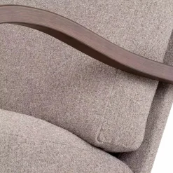 Paxon - Wood Veneer and Fabric Armchair by Four Hands | Maison Corbeil