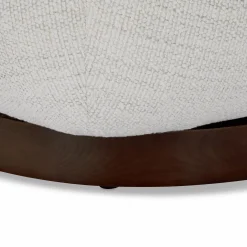 Pence - Bouclé Fabric Upholstered Swivel Chair