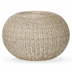Phoenix - Round Wicker Pouf by Four Hands