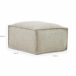Pod - Square pouf by Romano