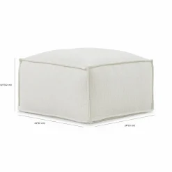 Pod - Square pouf by Romano