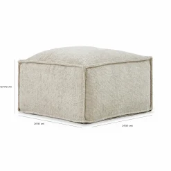 Pod - Square pouf by Romano