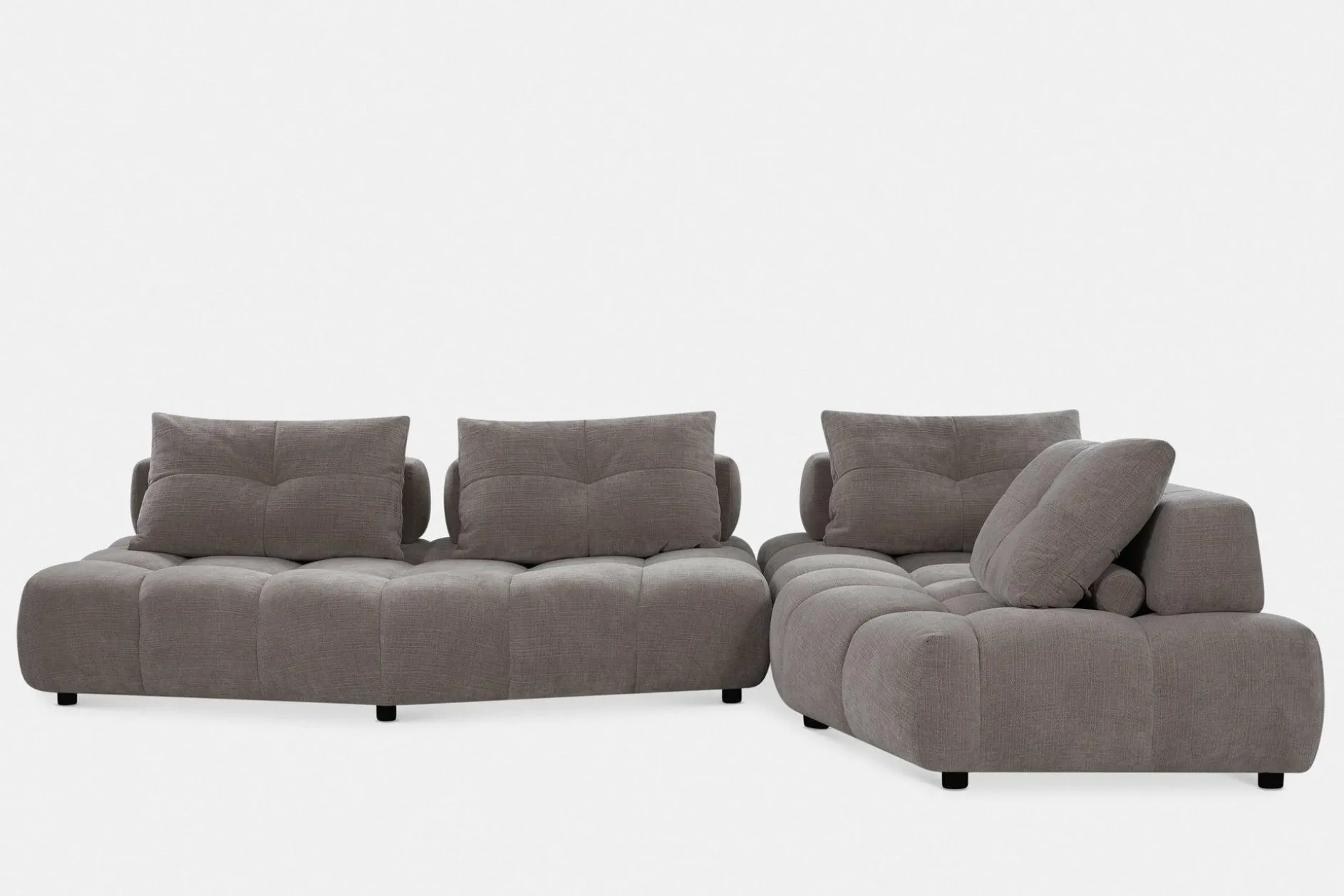 Pop - Quilted Fabric Sectional Sofa by Miki Ferrari