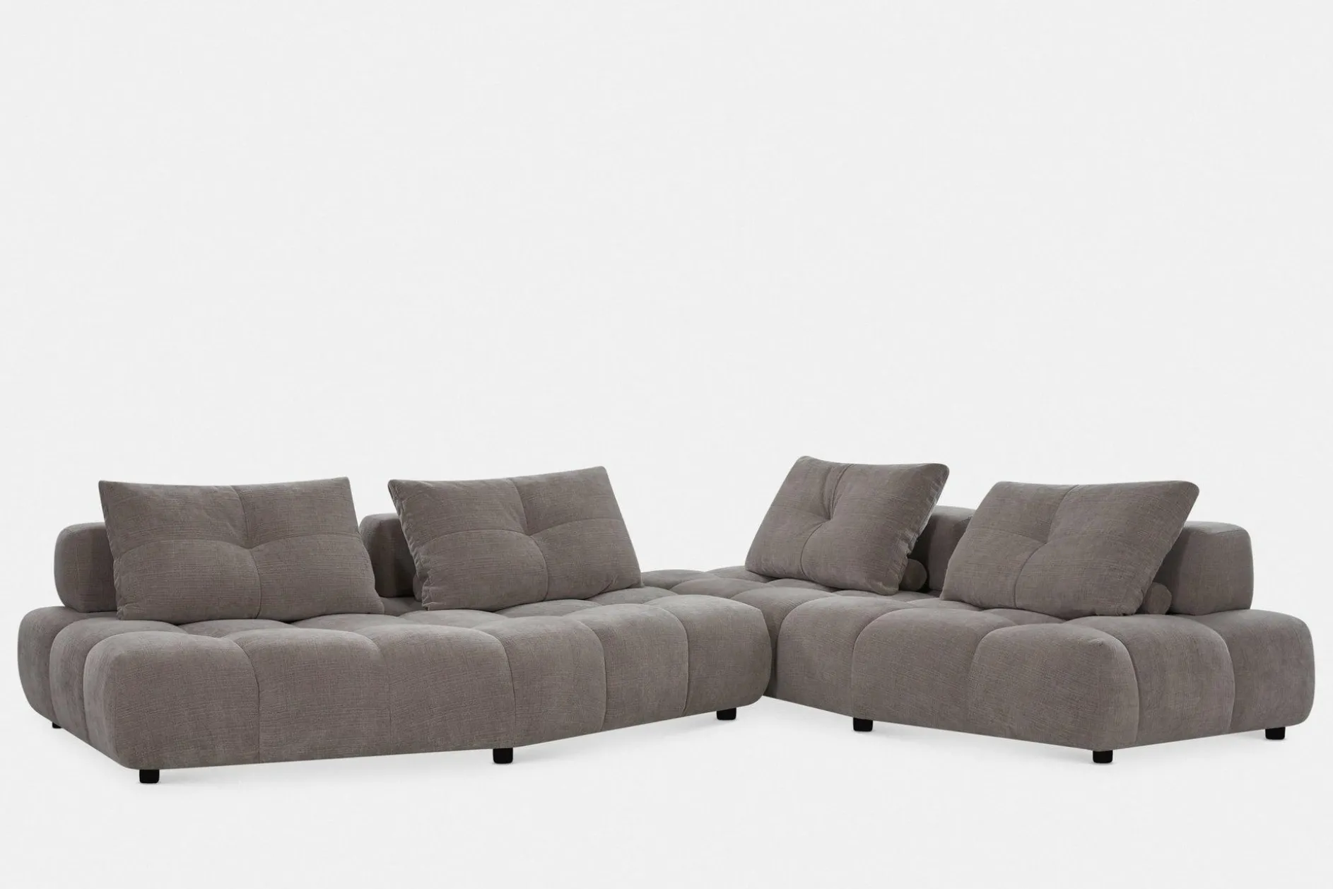 Pop - Quilted Fabric Sectional Sofa by Miki Ferrari