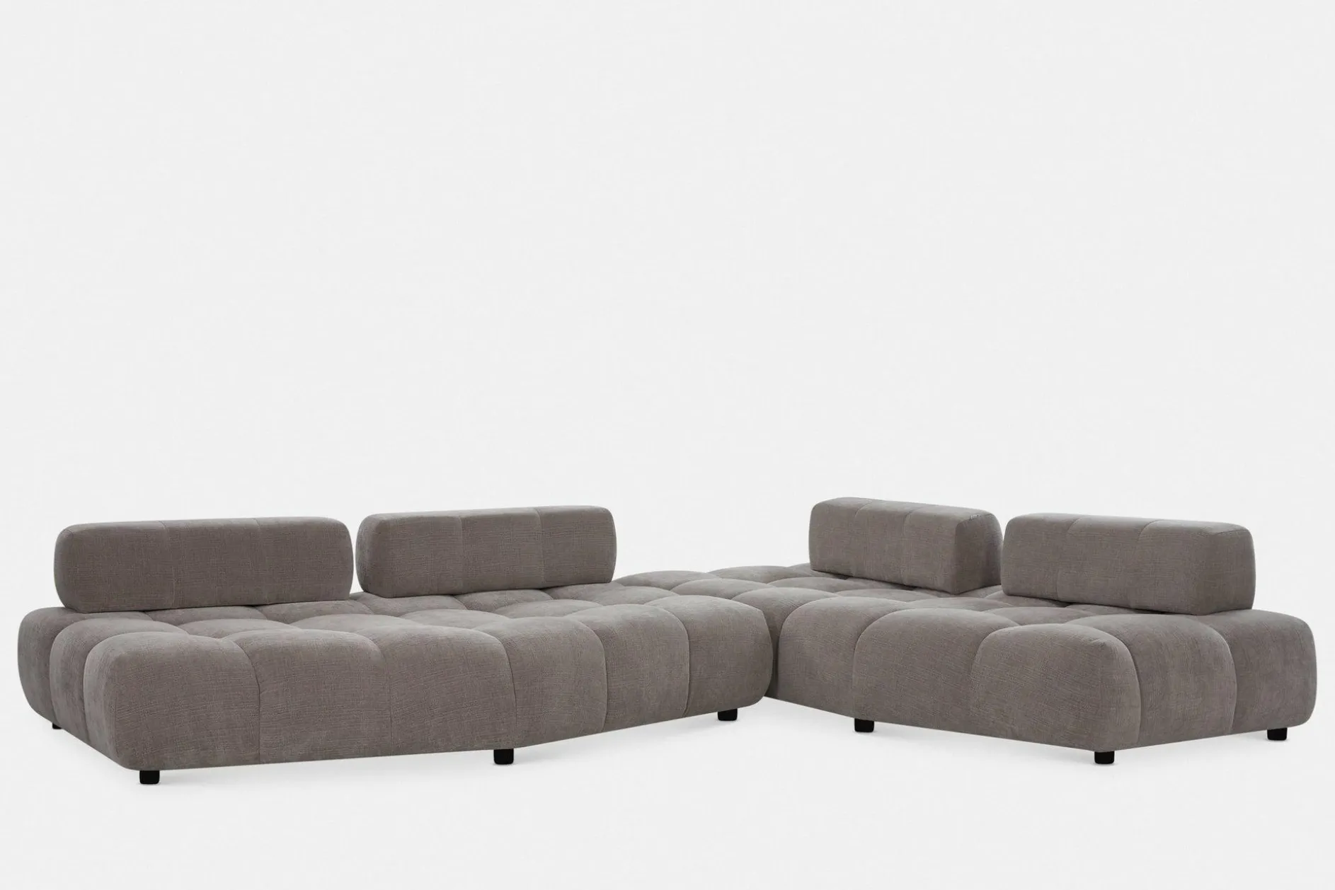 Pop - Quilted Fabric Sectional Sofa by Miki Ferrari