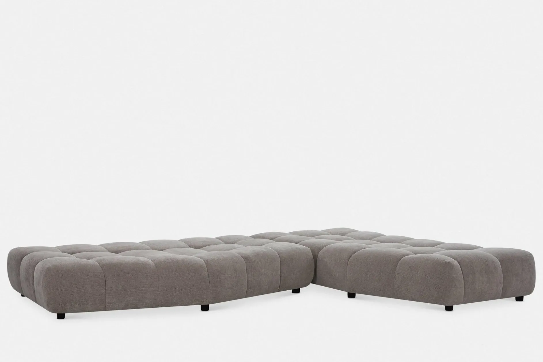 Pop - Quilted Fabric Sectional Sofa by Miki Ferrari