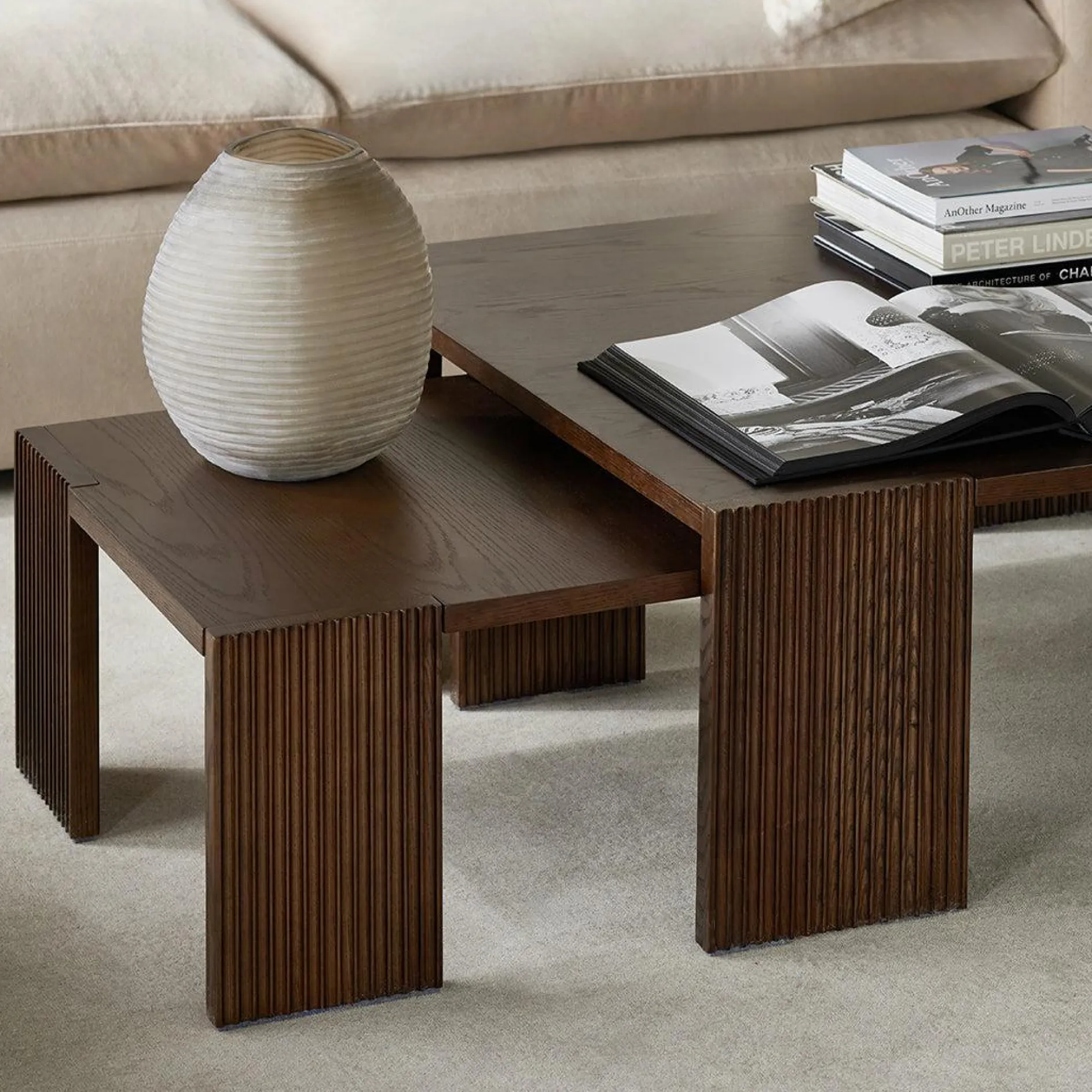 Quadroto - Oak Veneer Side Table