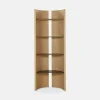 Quincy - Oak Wood and Blue Stone Bookcase