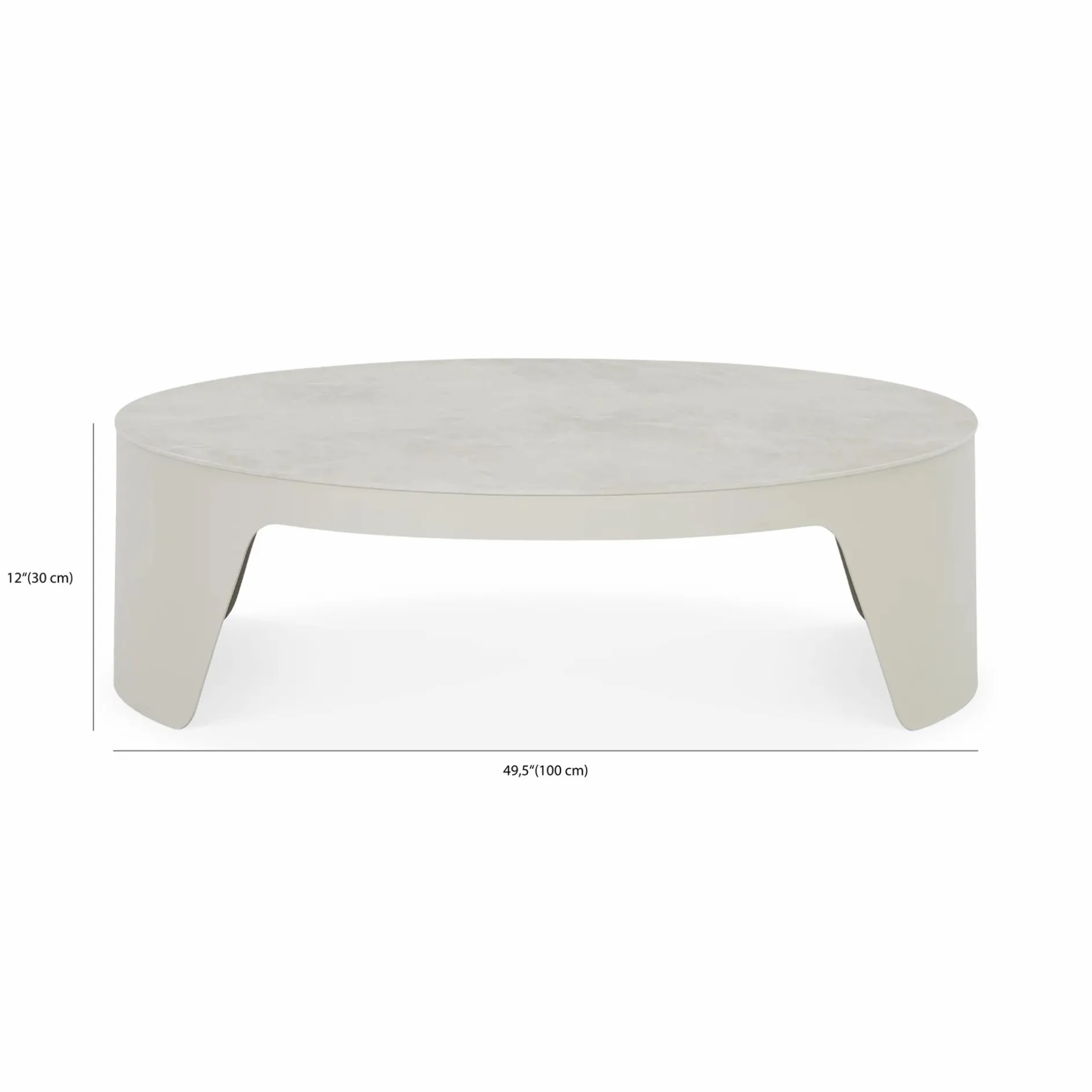 Raundo - Coffee Table with Ceramic Top